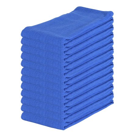 MONARCH Huck Towels - 16 x 26 - Blue  12 Pack, 12PK ABSBNT-BLUE